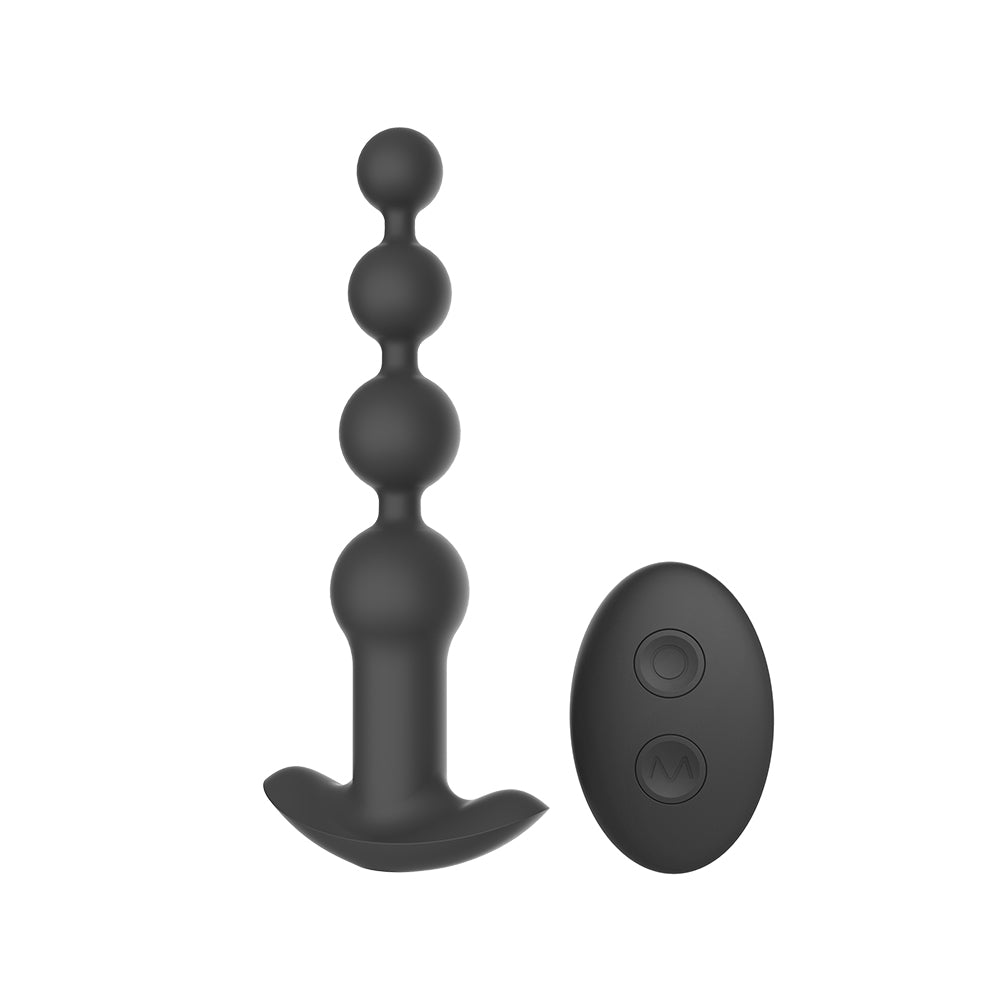 Oleifun Anal Beads Vibrating Butt Plug Waterproof Silicone Anal Vibrator w/ Remote Control - oleifun -