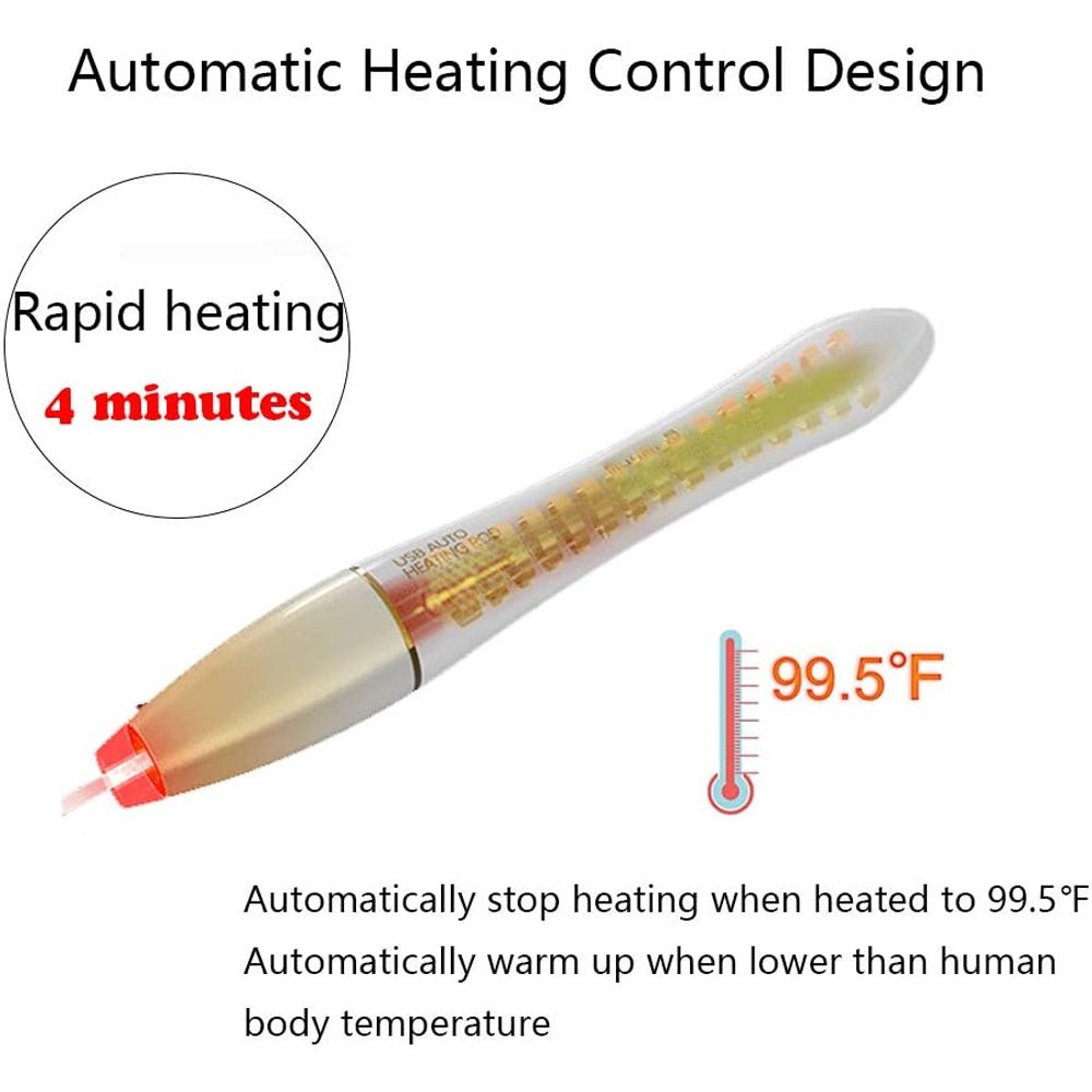 Oleifun Auto Heating Rod Male Sex Toy Hole Sleeve Warming Rod USB Warmer - oleifun -