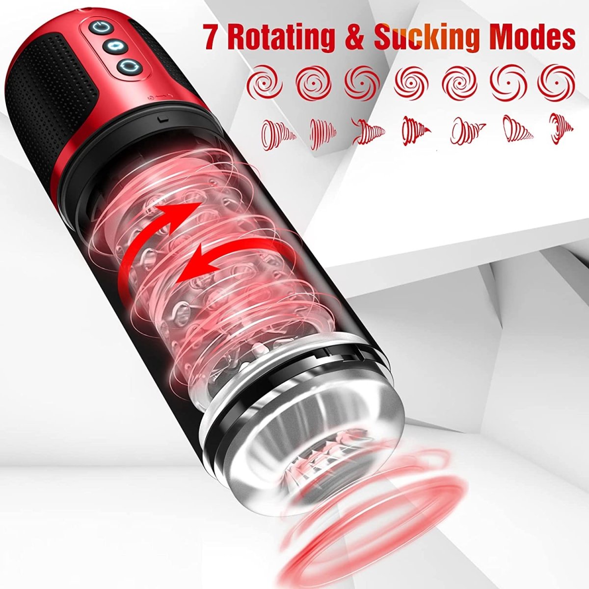 Oleifun Auto Male Masturbator Men Self Sucking & Rotating Toy 7 Modes Waterproof - oleifun -