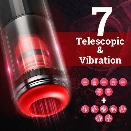 Oleifun Male Masturbator Automatic 7 Telescopic & 7 Vibrating Modes Deep Throat Toy for Big-Size Man - oleifun -