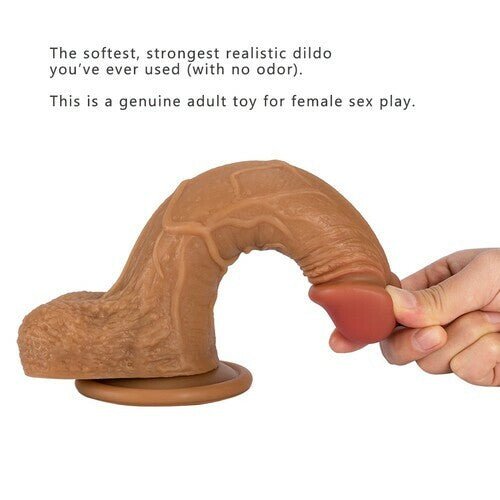 Oleifun Realistic Dildo, 5.3’’ Penetrating Suction Cup Silicone Dildo, Life Like Penis Dildos Adult Sensory Toys for Women - oleifun -