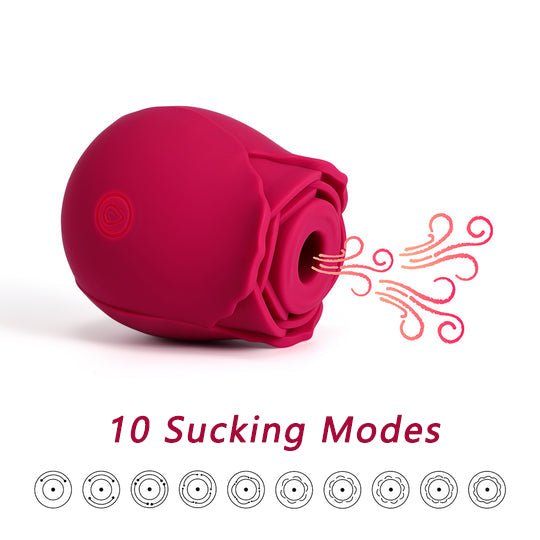 Oleifun Rose Toy for Woman 10 Modes Sucking Vibrator Adult Sensory Clitoral Suction Toys Silicone Waterproof - oleifun -