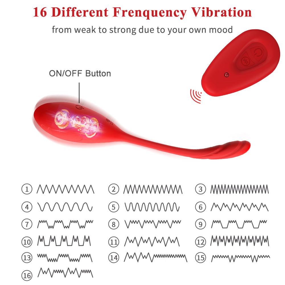 Vibrating Eggs Clitoris Vibrator 16 Modes Waterproof USB Rechargeable with Remote Control - oleifun -